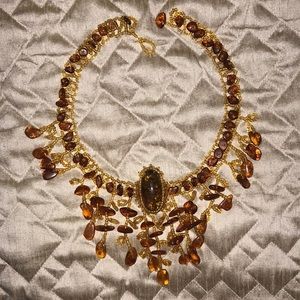 Stunning Victorian style Amber necklace